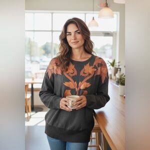 Erez Sweater Made‎ From Leather and Snake Skin Size Medium